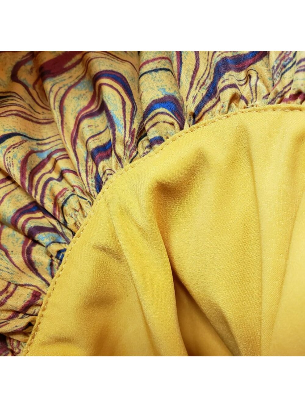 Ulla Johnson $795 Gwen Tiger's Eye Puff Sleeve Pleated Mini Dress Gold Funky - Picture 15 of 16